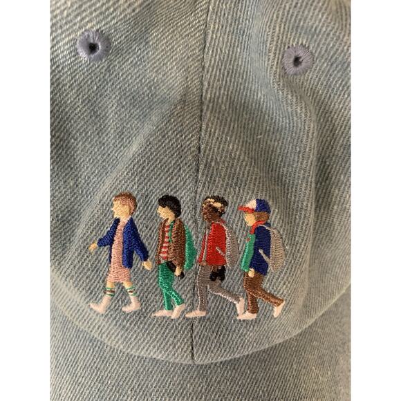 Stranger Things Sci-Fi TV Show Chambray Cap Hat Netflix Official Strapback Denim - Picture 2 of 5